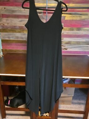 Nicole Miller Black Cropped Jumpsuit